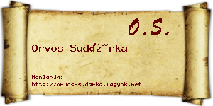 Orvos Sudárka névjegykártya